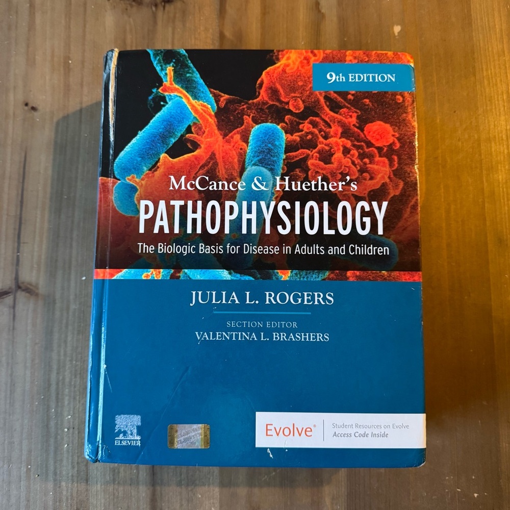 McCance & Huether's Pathophysiology Textbook, Hard Cover, 9th Edition